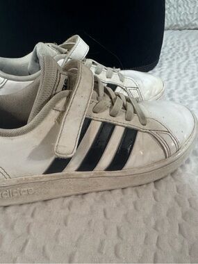 adidas White and Black Kids Sneakers